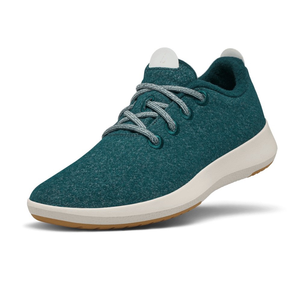 Allbirds Women's Sneakers Green - Wool Runner Mizzles - 59638HIYE